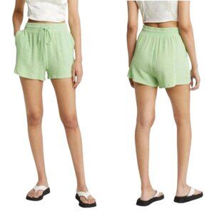 BP. Greece Textured Pull-On Shorts Women’s Green Size 1X NWT $32